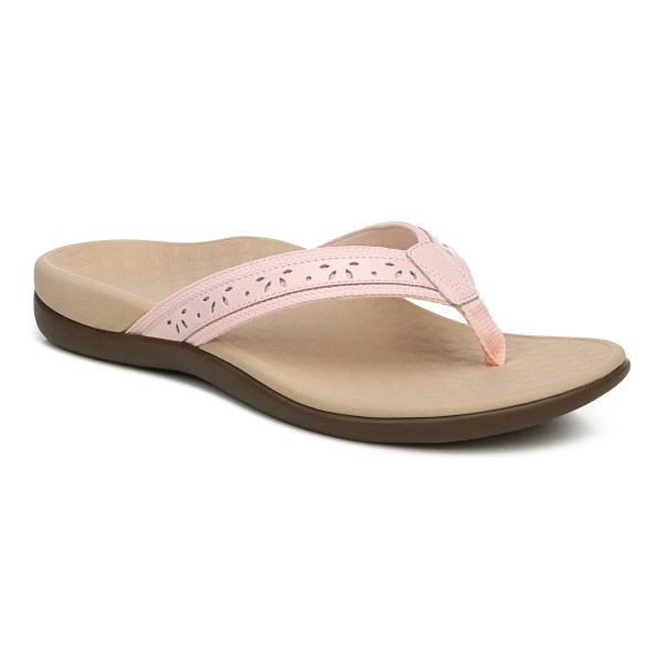 Vionic Sandals Ireland - Casandra Toe Post Sandal Pink - Womens Shoes Online | QWSTA-2840